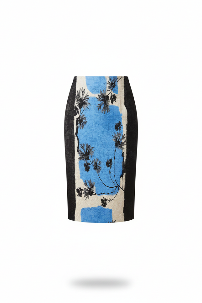 Jupe Crayon A Fleurs