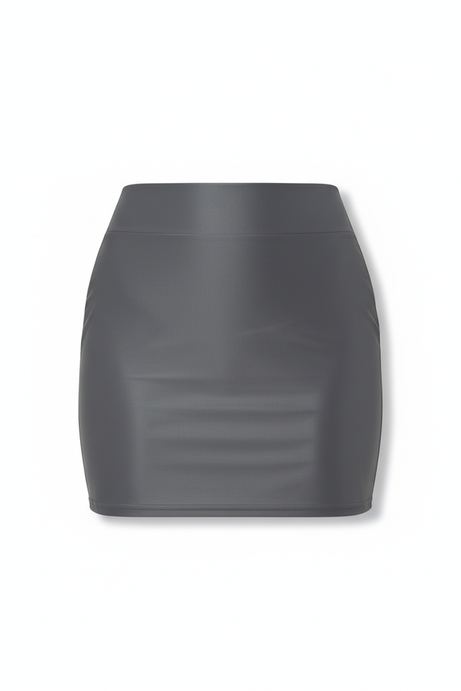 Jupe Crayon Grise Brillante Chic
