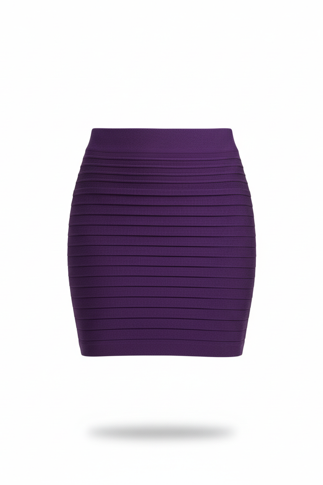 Jupe Crayon Côtelée