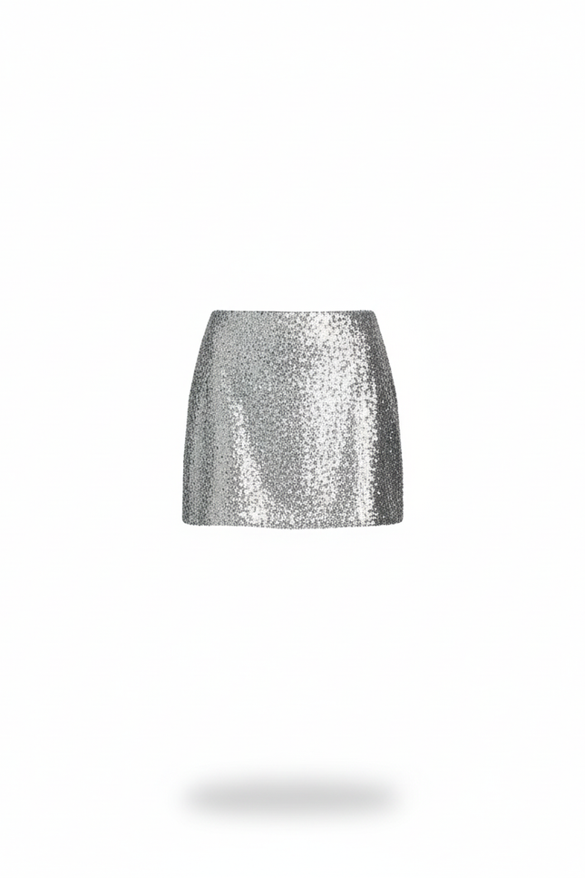 Jupe Crayon Mini Paillettes Chic