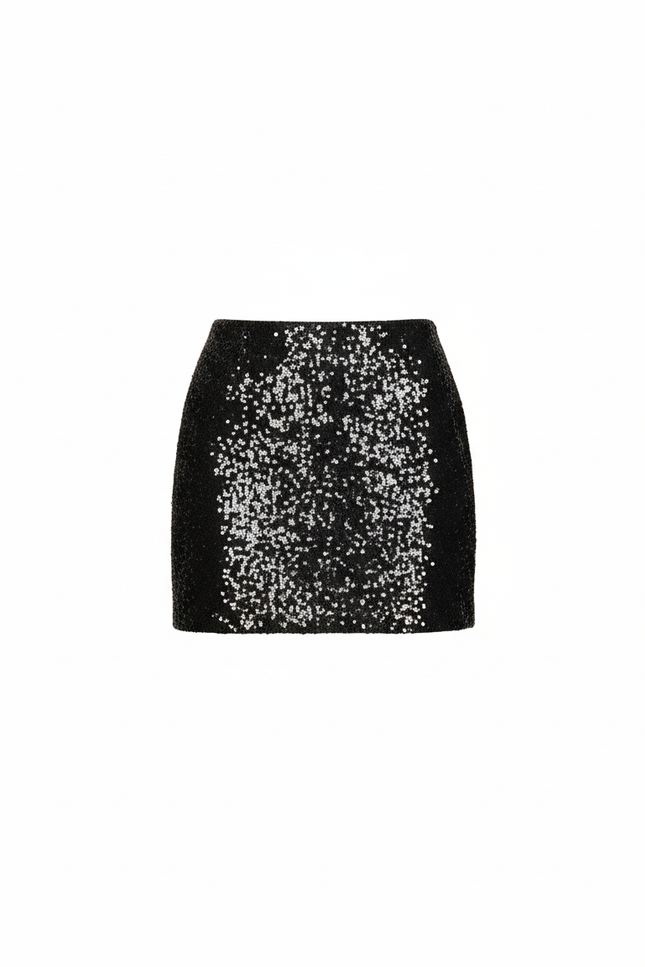 Jupe Crayon Mini Paillettes Chic