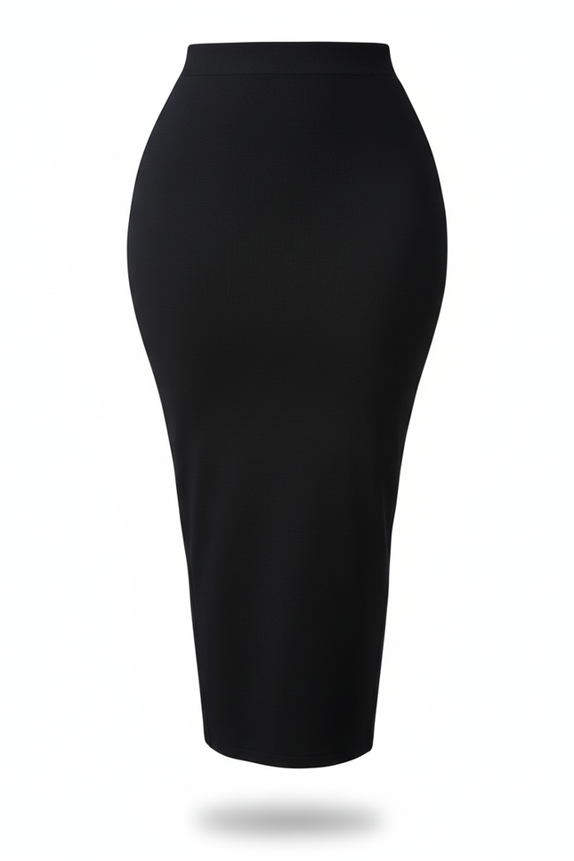 Jupe Crayon Noire Grande Taille