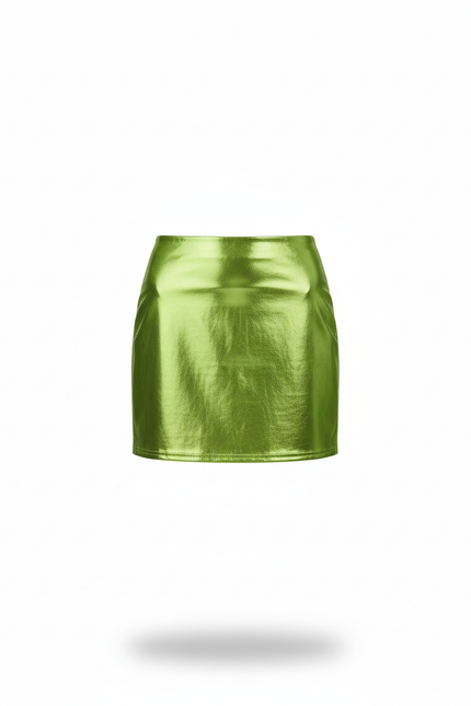 Jupe Crayon Vert Brillante Sexy