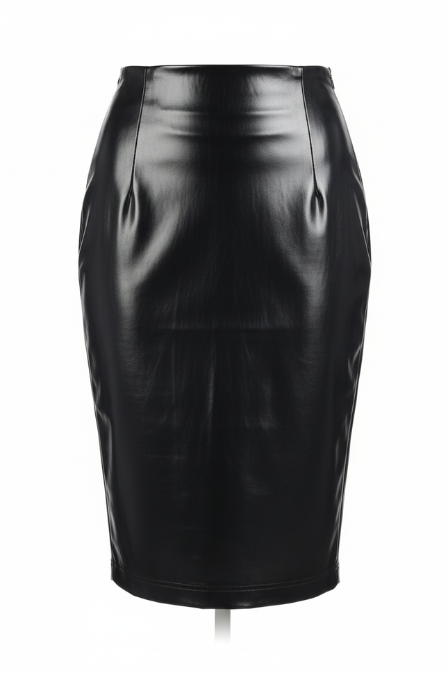 Jupe Crayon Similicuir Brillante Chic