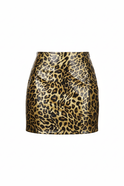 Jupe Crayon Imprimé Léopard Brillante Chic