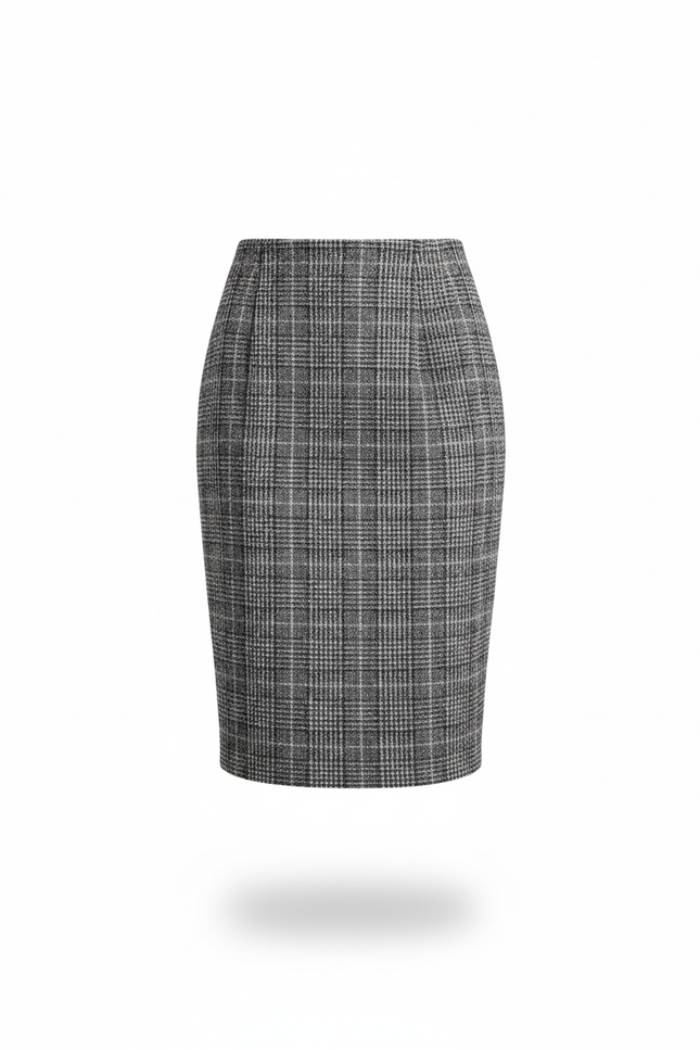 Jupe Crayon Prince De Galles