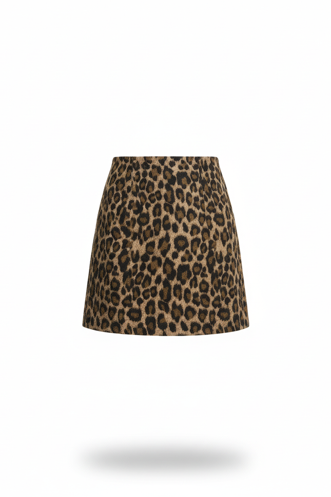 Jupe Crayon Léopard Courte Sexy