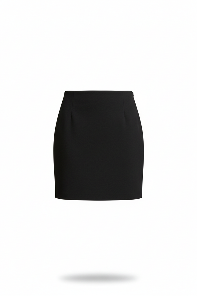 Jupe Crayon Noire Ajustée Chic