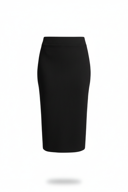 Jupe Noir Crayon Taille Haute