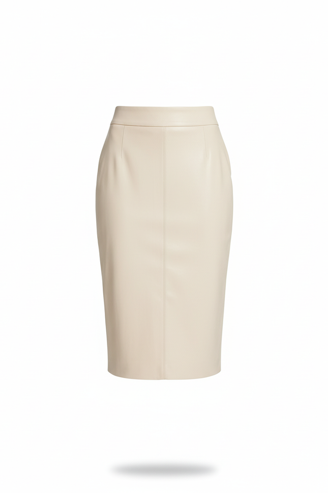 Jupe Beige Crayon