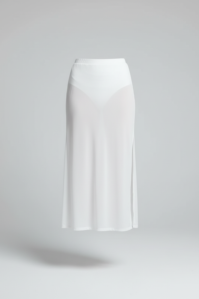 Jupe Crayon Blanche Transparente Chic