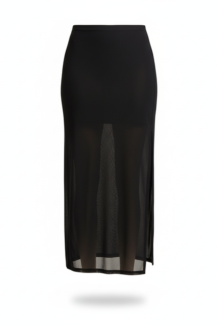 Jupe Crayon Noire Transparente Chic