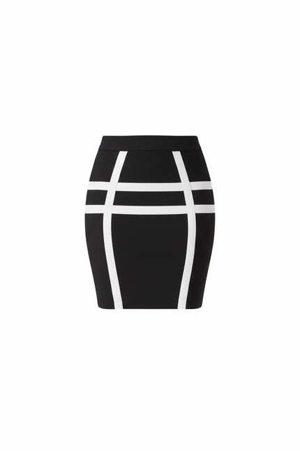 Jupe Crayon Noir Et Blanc