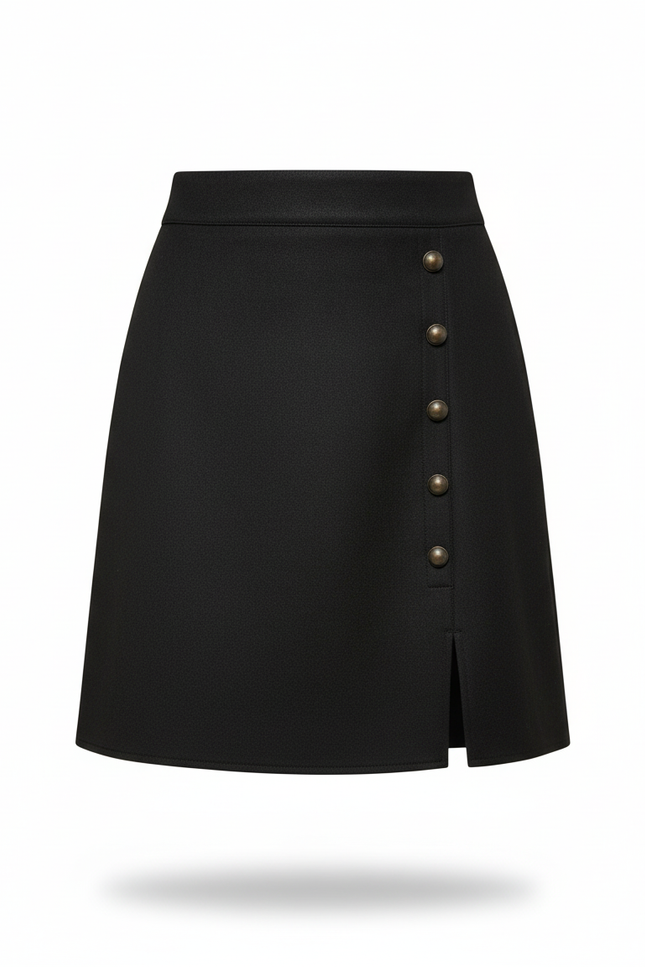 Jupe Crayon Courte Suède Élégante