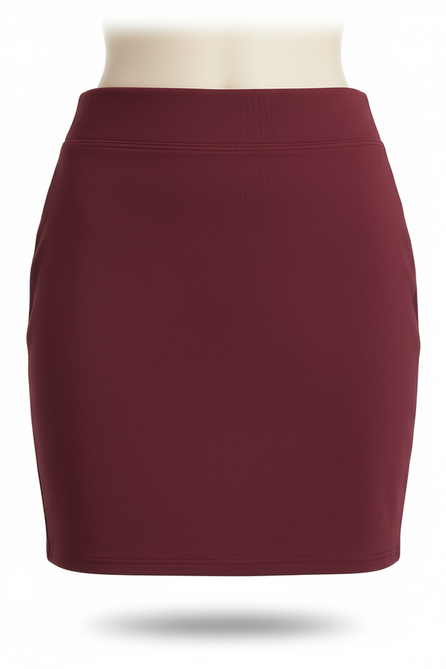 Jupe Crayon Bordeaux Mini Chic