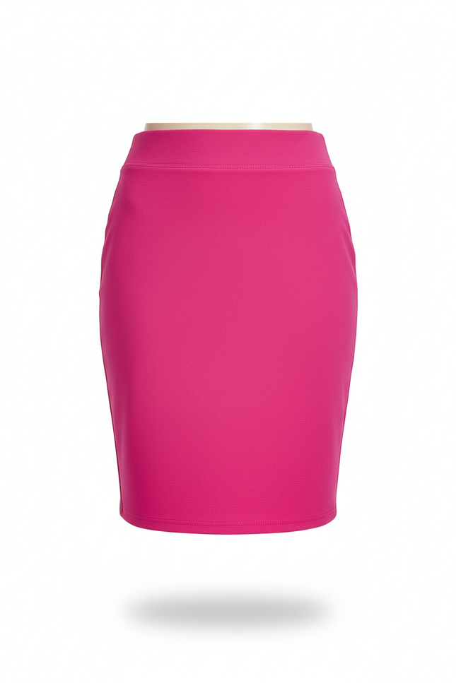 Jupe Crayon Rose Fuchsia Mini Chic