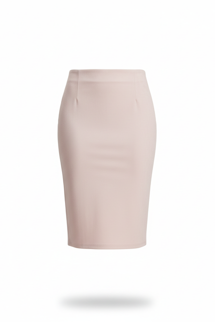 Jupe Crayon Rose Pastel