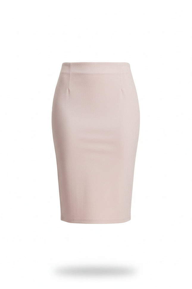 Jupe Crayon Rose Pastel