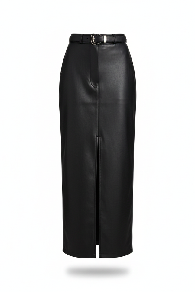 Jupe En Cuir Longue Crayon