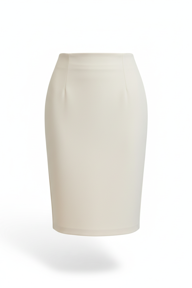 Jupe Crayon Ivoire